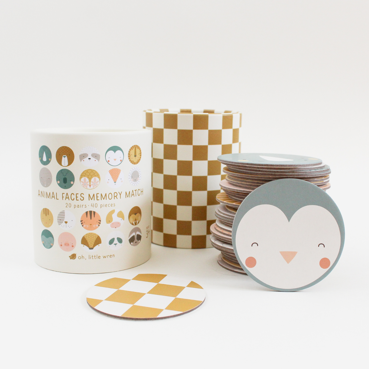 Memory Match - Animal Faces Memory Matching Game