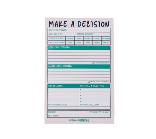 Make A Decision Notepad