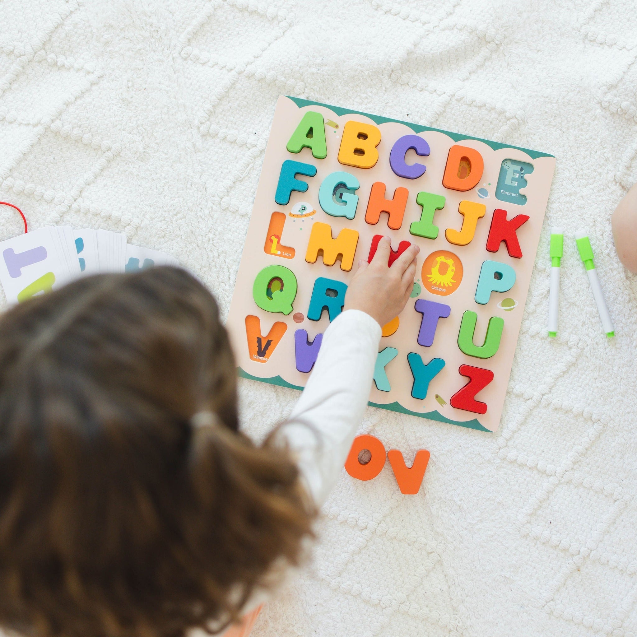 ABC Puzzle Set with Flashcards + Whiteboard – SpiritnSprout