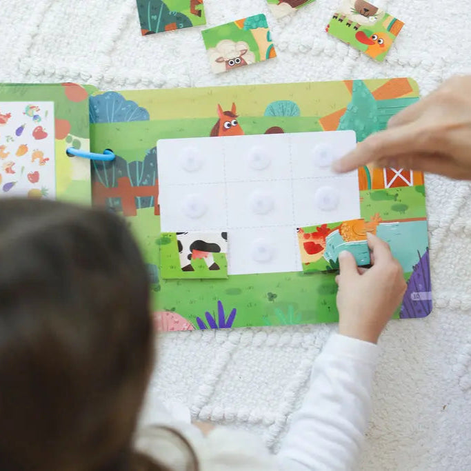 Farm Busy Book with Zipper Pouch SpiritnSprout