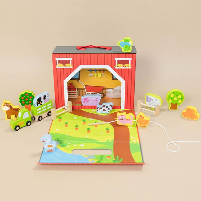 Farm Play Set Lacing Toy