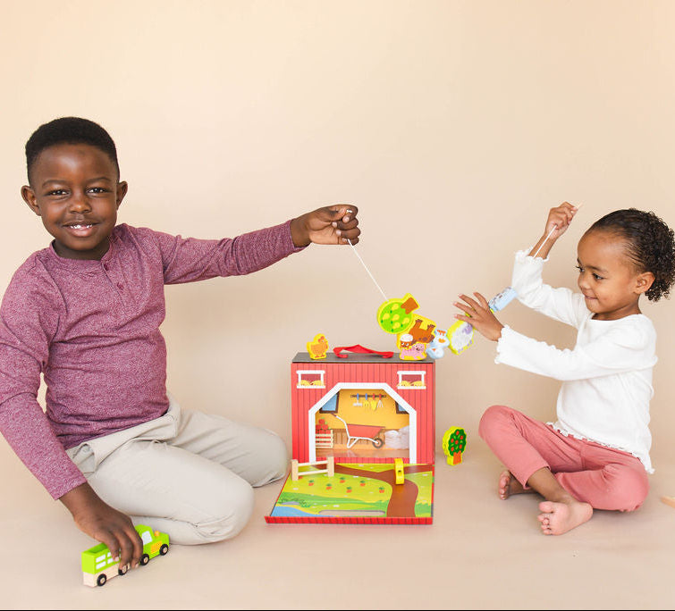 Farm Play Set Lacing Toy SpiritnSprout