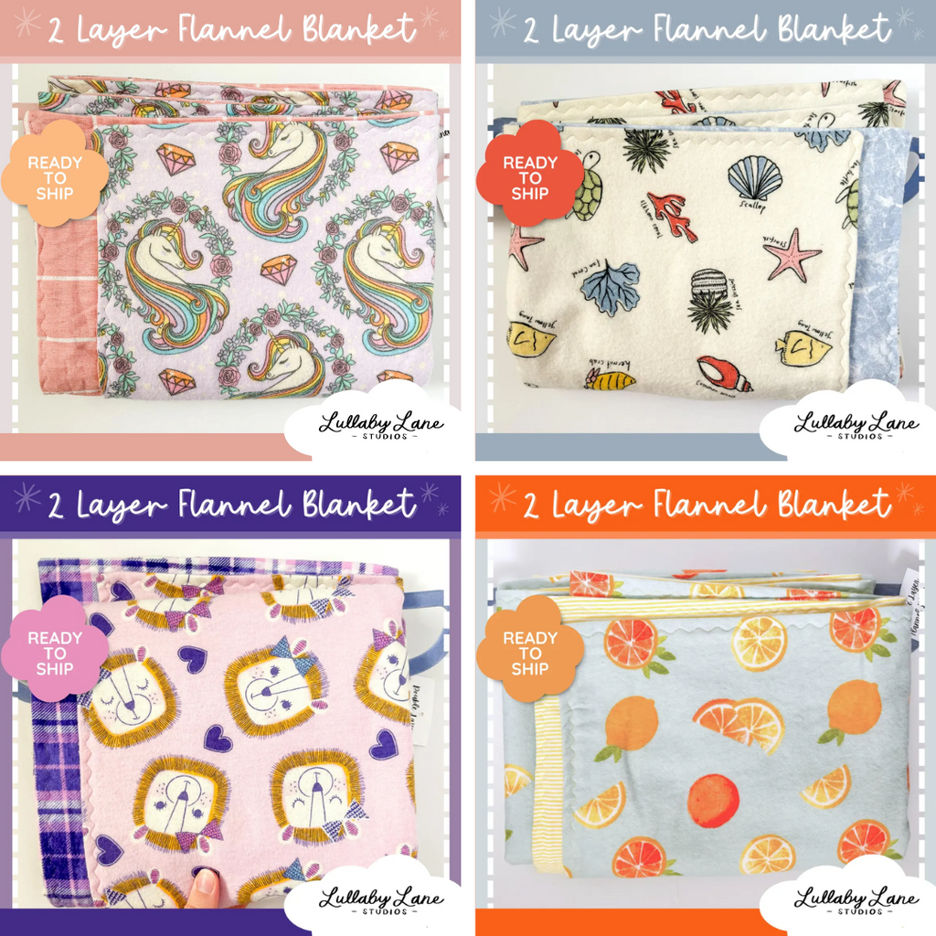 Double-Layer Flannel Blankets (Soft Cuddlies) The Fabric Flamingo