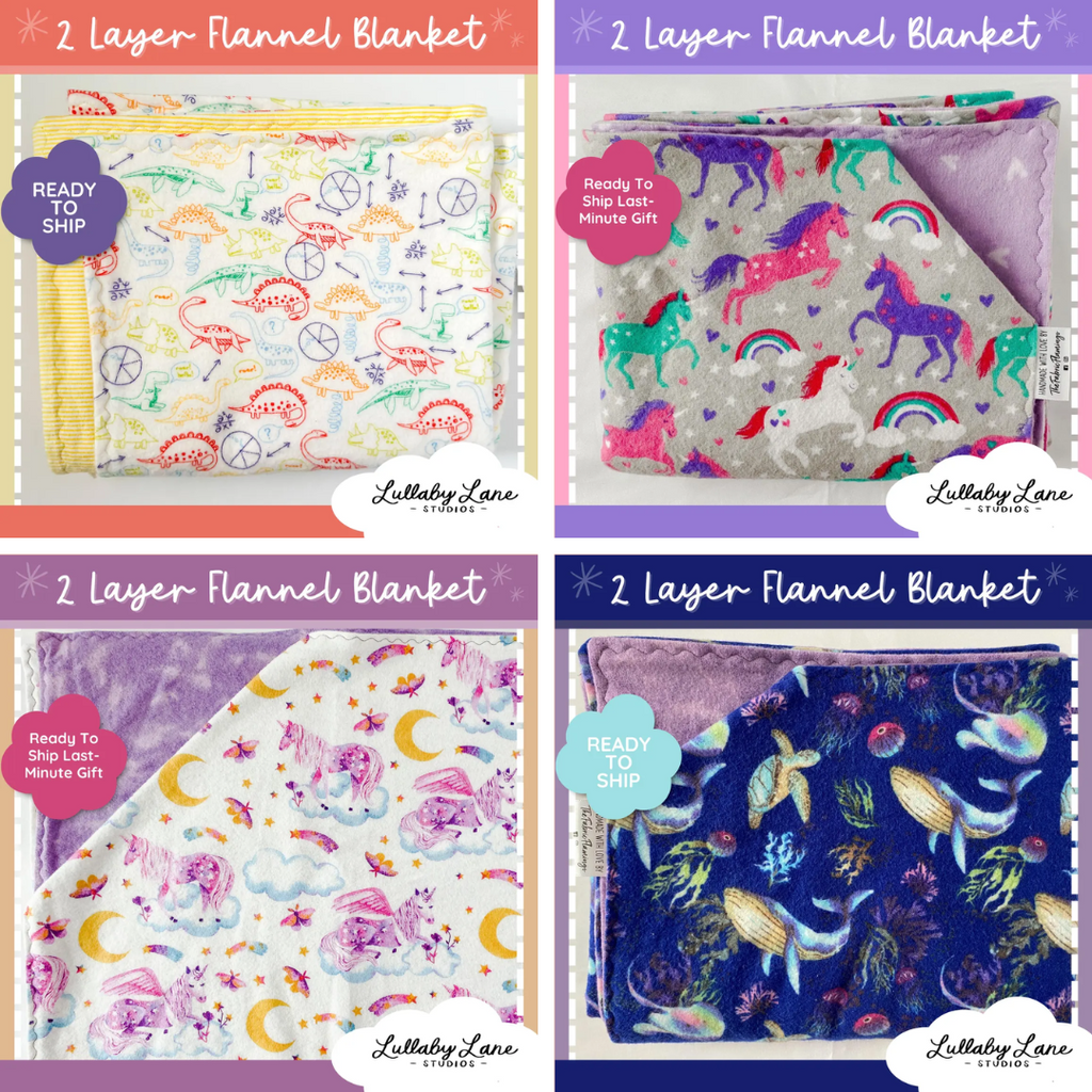 Double-Layer Flannel Blankets (Soft Cuddlies) The Fabric Flamingo