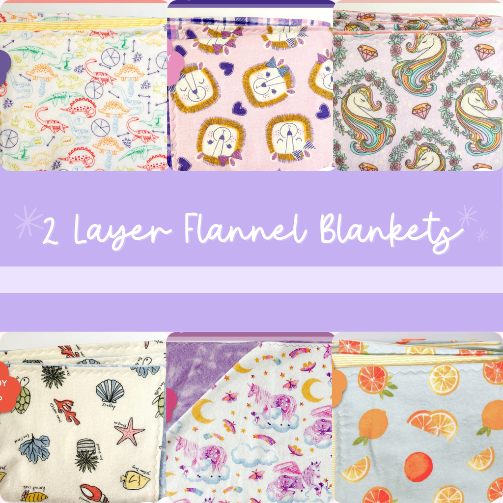Double-Layer Flannel Blankets (Soft Cuddlies) The Fabric Flamingo