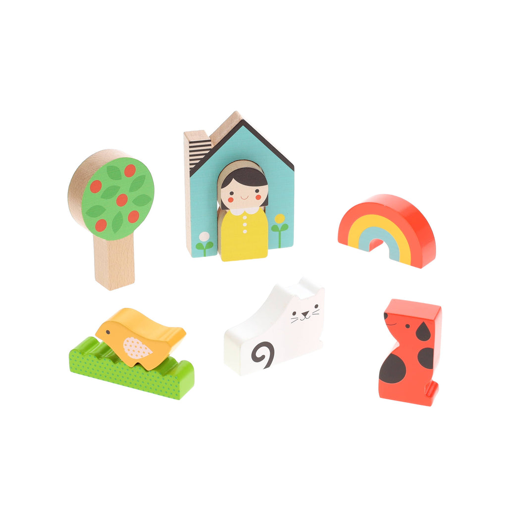 At Home Wooden Puzzle + Play Petit Collage