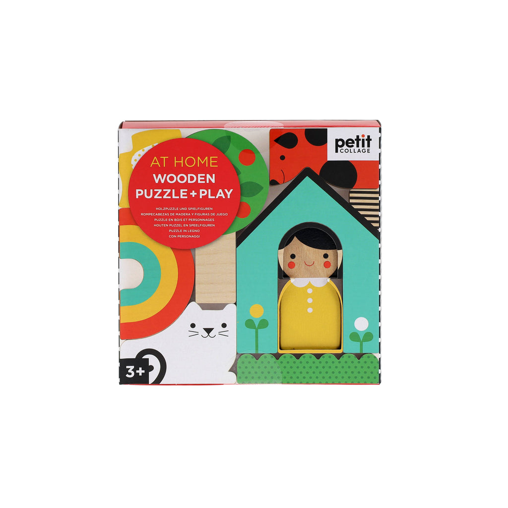 At Home Wooden Puzzle + Play Petit Collage