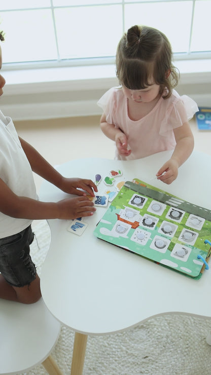 Farm Busy Book with Zipper Pouch