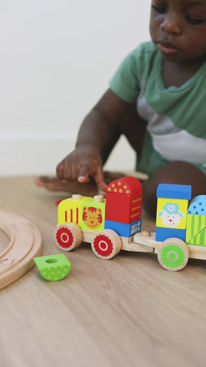 Farm Wooden Stacking Train