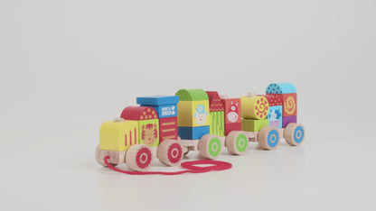 Farm Wooden Stacking Train