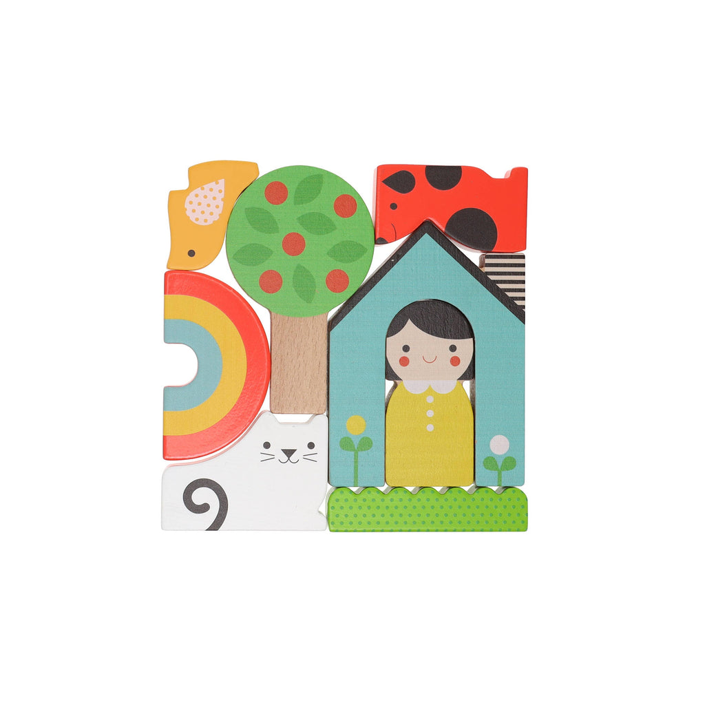 At Home Wooden Puzzle + Play Petit Collage