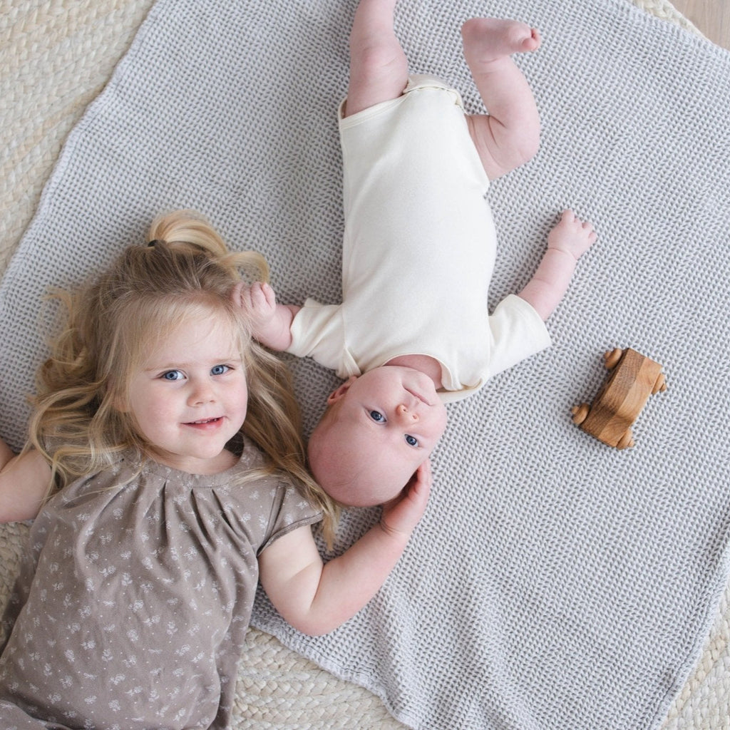 Cinnamon Waffle Bamboo Baby Blanket, 40"x40"- Soft Baby Swaddle Blanket Gender Neutral Baby Shower Gift - SpiritnSprout