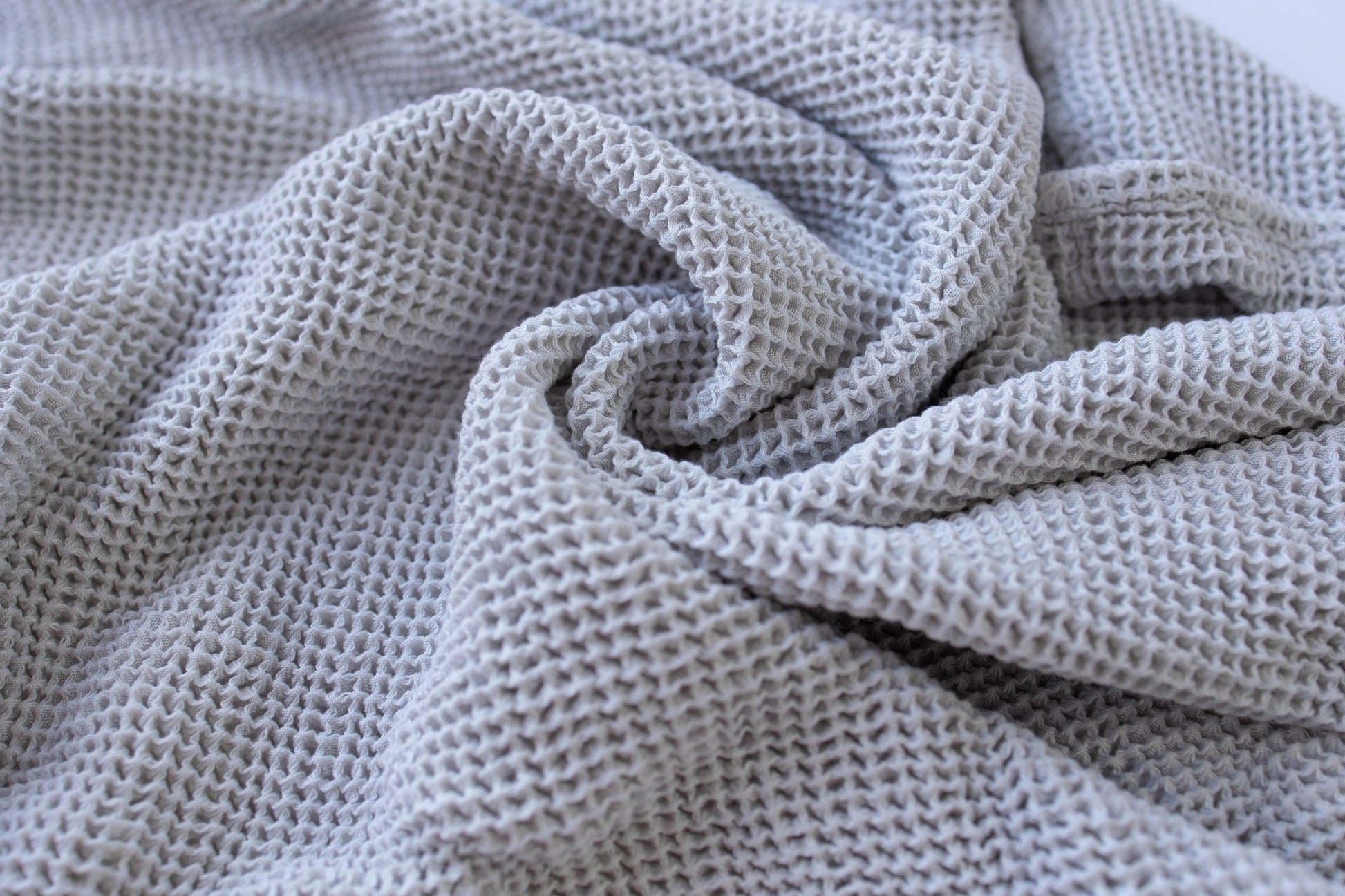 Grey Waffle Bamboo Baby Blanket, 40"x40"- Soft Baby Swaddle Blanket Gender Neutral Baby Shower Gift - SpiritnSprout