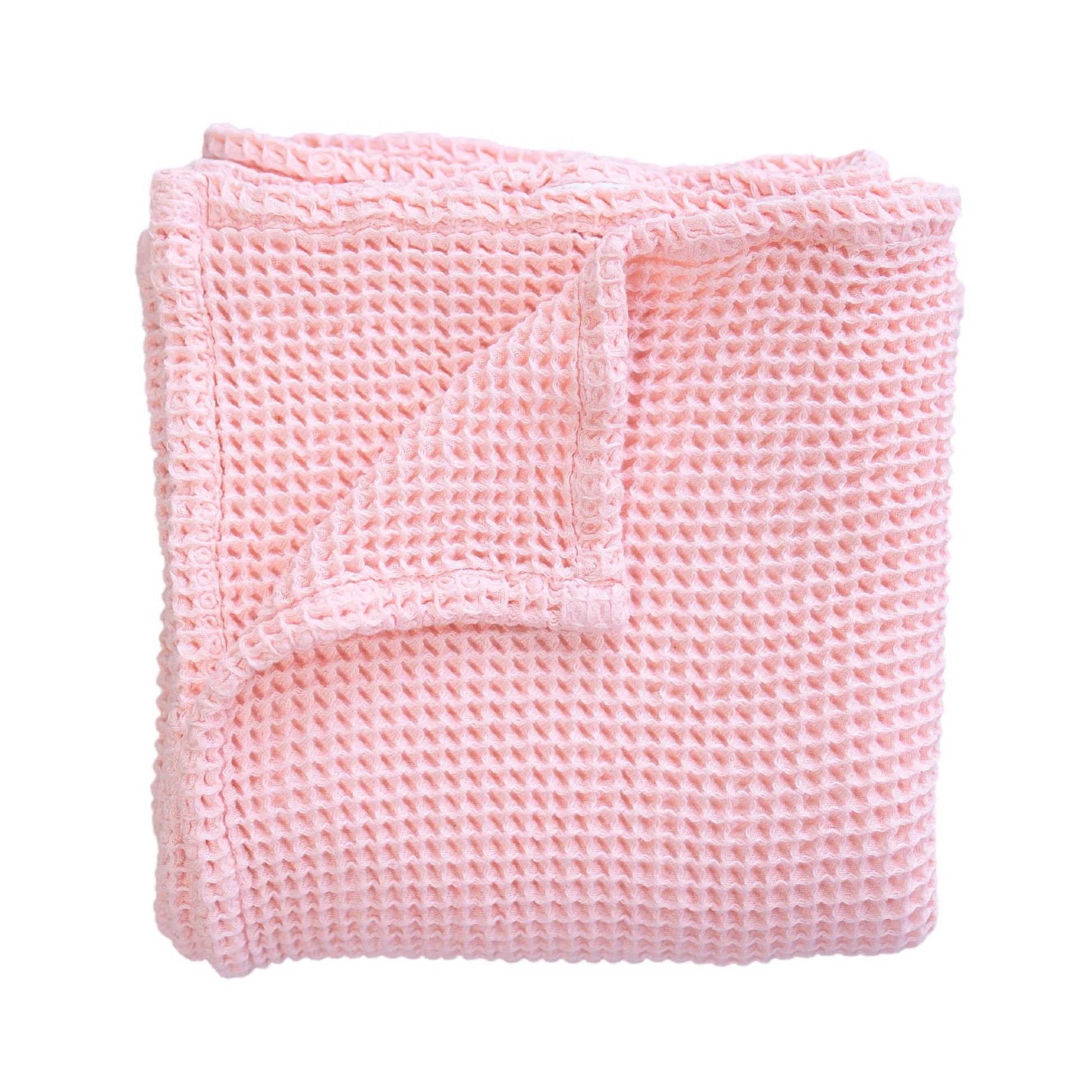 Rose Pink Waffle Bamboo Baby Blanket, 40"x40"- Soft Baby Swaddle Blanket Baby Shower Gift - SpiritnSprout